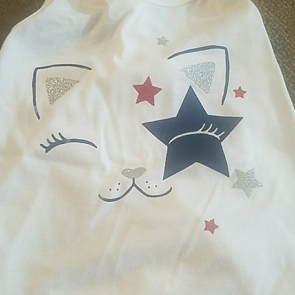 White kitty tank top - Picture 2 of 4